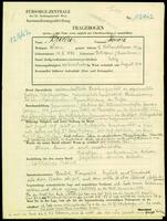 Applicant: Brecher, Leonore; born 14.10.1886 in Botosani (Romania); single.