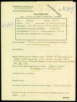 Applicant: Klipper, Nuchim; born 19.7.1896 in Pritilla, Bucowina (Romania); married.