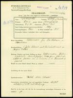 Applicant: Gimpel, Wolf Abraham; born 30.11.1906 in Zolochiv (Lʹvivsʹka oblastʹ, Ukraine); single.