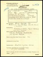 Applicant: Schick, Leo; born 28.4.1890 in Vienna (Austria); married.