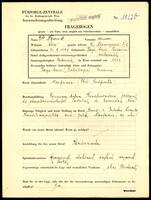 Applicant: Frank, Andor; born 14.3.1899 in Targu-mures (Romania); married.