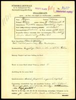 Applicant: Popper, Elvira; born 28.7.1886 in Szombathely (Hungary); married.
