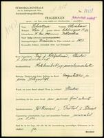 Applicant: Schattner, Abraham; born 25.5.1901 in Yablunytsia (Ukraine); married.