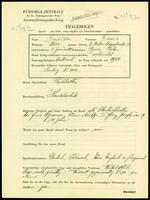 Applicant: Knoller, David; born 3.1.1882 in Dynow (Poland); married.