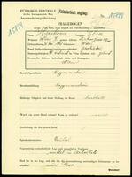 Applicant: Herskovitz, Elsa; born 31.5.1907 in Vienna (Austria); divorced.