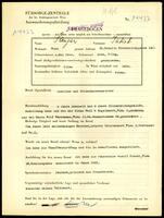 Applicant: Sanger, Jakob; born 4.5.1900 in Lodz (Poland); divorced.