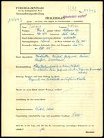 Applicant: Borger, Oskar; born 3.10.1888 in Ostrava (Czech Republic); married.