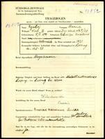 Applicant: Rjaboj, Baruch; born 18.1.1891 in Ribniza (Moldova); married.