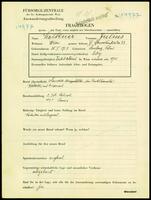 Applicant: Holkner, Julius; born 25.2.1907 in Lʹviv (Ukraine); single.