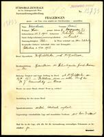 Applicant: Dankner, Isak; born 12.3.1901 in Rohatyn (Ukraine); married.