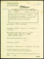 Applicant: Präger, Samuel; born 3.11.1880 in Krakau (Poland); married.