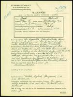 Applicant: Beck, Helmul; born 21.2.1910 in Salzburg; single.