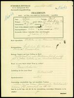 Applicant: Weiss, Paul; born 15.3.1915 in Znojmo (Czech Republic); single.