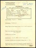 Applicant: Mesner, Nachman; born 18.3.1890 in Przemyśl; married.