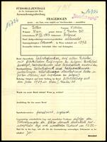 Applicant: Elters, Wilhelm; born 10.8.1883 in Belgrade (Serbia); married.