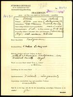 Applicant: Blau, Jakob; born 30.7.1892 in Deutschkreutz (Austria); married.
