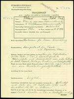 Applicant: Kahane, Jakob Isak; born 26.3.1906 in Wola Mazowiecka (Ukraine); married.