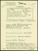 Applicant: Politzer, Herta; born 15.7.1914 in Vienna (Austria); single.
