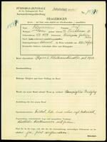 Applicant: Kuppermann, Josef; born 3.12.1877 in Oswiecim (Poland); married.