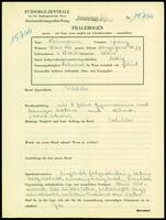 Applicant: Neumann, Franz; born 3.4.1920 in Vienna (Austria); single.