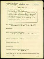 Applicant: Rosenfeld, Chaim Simon; born 29.7.1888 in Sadhora (Chernivtsi, Ukraine); married.