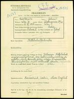 Applicant: Friedländer, Gerhard; born 15.11.1919 in Vienna (Austria); single.