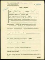 Applicant: Fabian, Karl; born 5.12.1917 in Vienna (Austria); single.