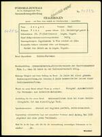 Applicant: Berger, Paul; born 13.4.1906 in Lugos (Romania); single.