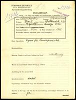 Applicant: Auerbach, Sigmund; born 28.9.1885 in Husiatyn (Ukraine); married.