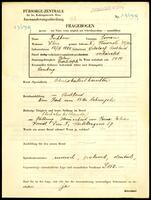 Applicant: Fischbein, Simon; born 12.9.1880 in Mykolaïv (Mykolaïvsʹka oblastʹ, Ukraine); married.