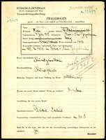 Applicant: Markus, Dora; born 3.7.1887 in Slavonski Brod (Croatia); single.