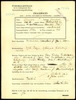 Applicant: Glogower, Bernhard; born 14.4.1909 in Stanislav (Ukraine); married.
