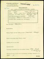 Applicant: Gross, Markus; born 31.8.1905 in Stanislau (Poland); married.