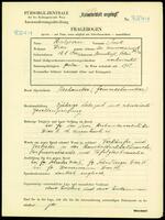 Applicant: Halpern, Isak; born 18.8.1906 in Monasteryk (Poland); married.