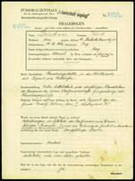 Applicant: Brückner, Kurt; born 19.12.1912 in Prague (Czech Republic); single.