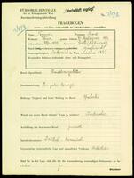 Applicant: Fenner, Isak; born 29.4.1879 in Siret (Romania); married.