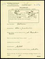 Applicant: Myler, Joy; born 20.10.1894 in New York; divorced.