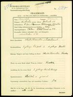 Applicant: Mandel, Armin; born 10.4.1908 in Satu Mare (Satu Mare, Romania); single.