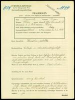 Applicant: Borowitz, Egon; born 6.1.1915 in Vienna (Austria); single.