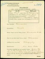 Applicant: Spitz, Gertrude; born 20.7.1907 in Zurich (Switzerland); married.