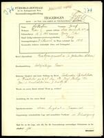 Applicant: Rothstein, Josef; born 13.2.1911 in Brody (Lʹvivsʹka oblastʹ, Ukraine); single.
