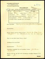Applicant: Hirschhorn, Abraham; born 1888 in Zborow (Ukraine); married.