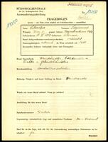 Applicant: Schmelzer, Siegmund; born 18.4.1887 in Kolomea (Ukraine); married.