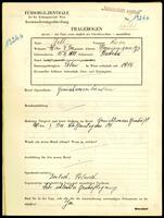 Applicant: Zell, Rosa; born 15.3.1888 in Bibrka (Ukraine); widowed.