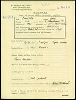 Applicant: Lonenfeld, Josef; born 1893 in Borszczow (Ukraine); married.