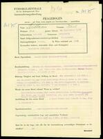 Applicant: Bittmann, Karl; born 2.5.1911 in Chernivt︠s︡i (Ukraine); married.