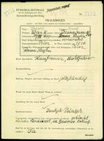 Applicant: Wirth, Isack; born 11.8.1899 in Rawa Ruska (Ukraine); married.