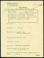 Applicant: Luks, Moritz; born 27.4.1881 in Fegyvernek (Hungary); married.