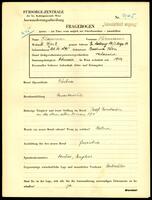 Applicant: Klausner, Hermann; born 21.12.1895 in Bochnia (Poland); married.