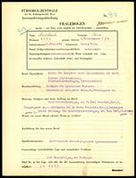 Applicant: Auerbach, Sara; born 27.2.1884 in Zborow (Ukraine); married.